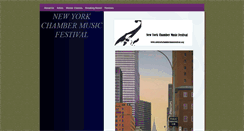 Desktop Screenshot of newyorkchambermusicfestival.org